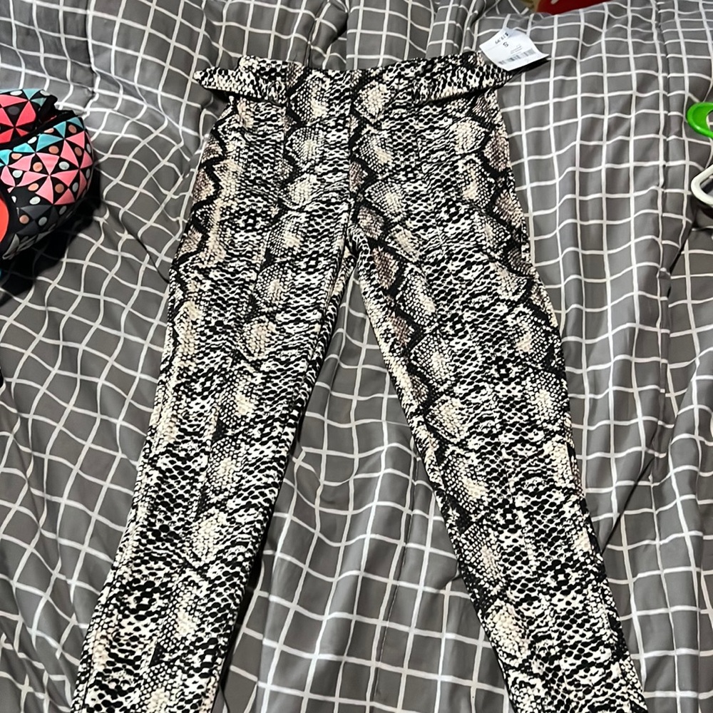 Snake skin leggings